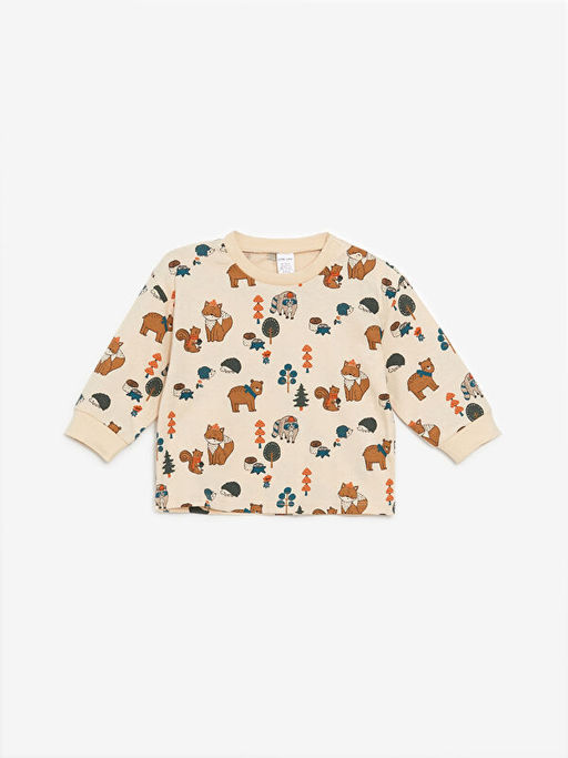 Nak??l? Erkek Bebek Salopet ve Ti??rt 2li Tak?m - Waikiki фото 3