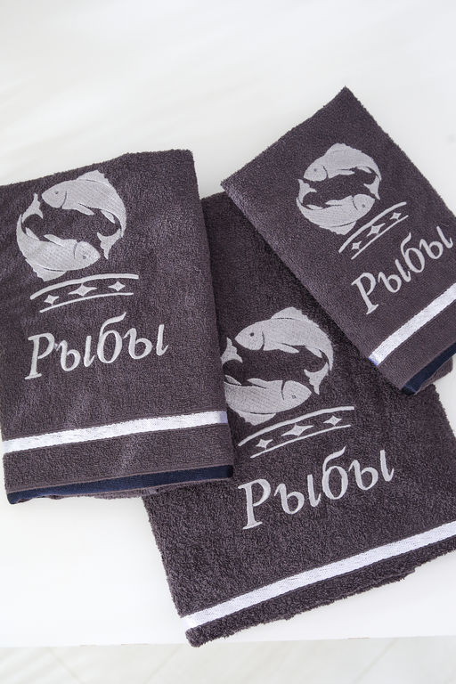 14418/10 Знаки зодиака полотенце махровое плотность 350гр
