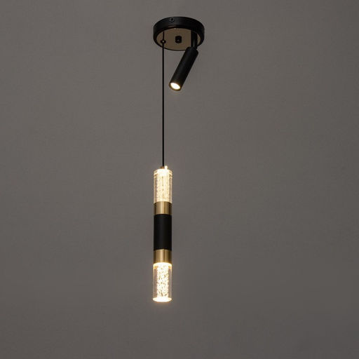 Светильник «Тори» LED 5+10 Вт 3000-6000К черный 10×10×30-180 см