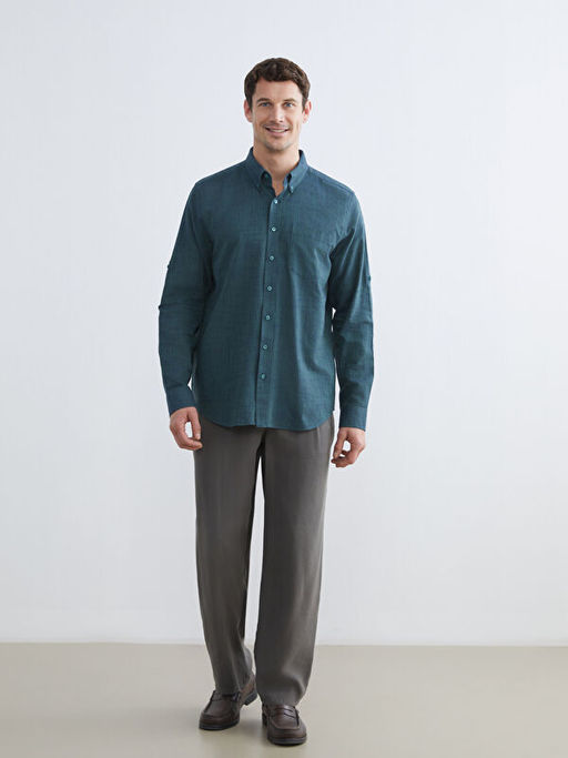 Regular Fit Uzun Kollu Arm?rl? Erkek G?mlek