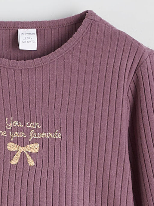 Bisiklet Yaka K?z ?ocuk Ti??rt ve Tayt