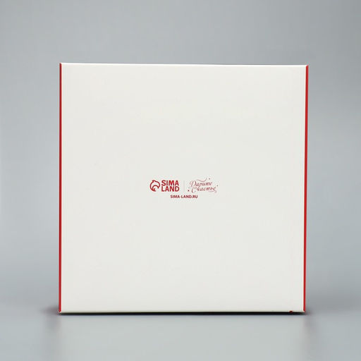 Цена за 5 шт. Коробка для капкейков складная с двусторонним нанесением «Новогодняя посылка», 16×16×10 см