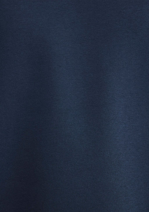 Bisiklet Yaka Lacivert Basic Sweatshirt - Mavi фото 7
