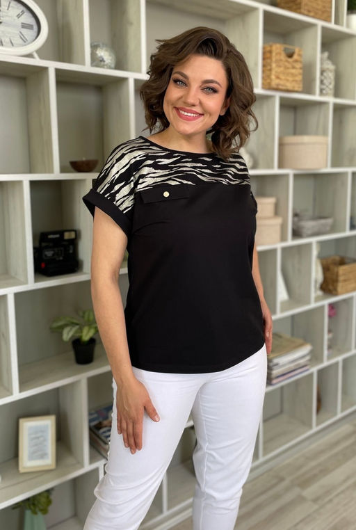 Футболка Rumoda 2135 черный/короткий рукав  фото 9