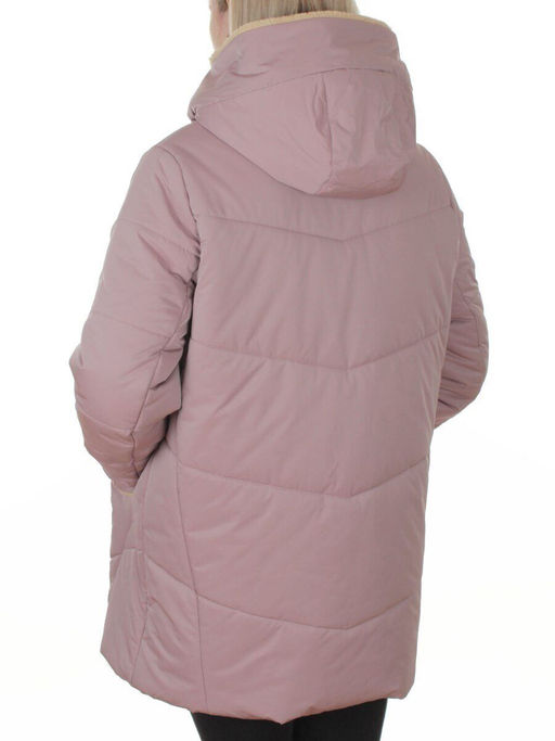 M-9085 PINK POWDER Куртка зимняя женская (верблюжья шерсть, 120 гр. холлофайбер)