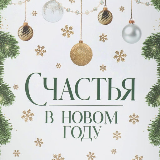 Цена за 5 шт. Коробка подарочная с пластиковой крышкой «Счастья в Новом году», 20×30×8 см