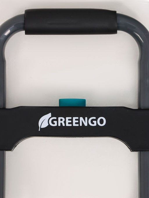 Тележка ручная хозяйственная, двухколёсная, нагрузка до 60 кг, складная, грузовая, Greengo