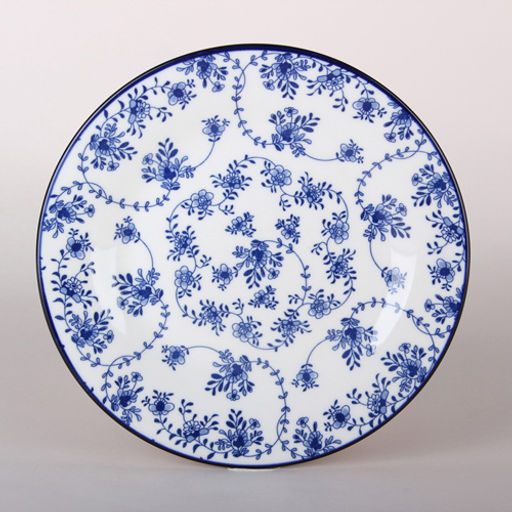 Тарелка десертная Голубой ситец 20 см, ZX2403-8FP /Коралл/  фото 2