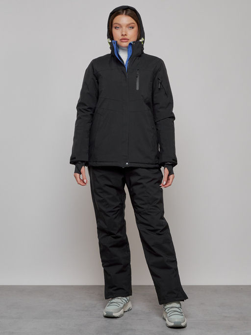 Горнолыжный костюм женский зимний черного цвета 005Ch - Chunmai фото 5