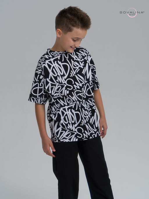 Костюм Daily men надписи-черный - Sovalina фото 6