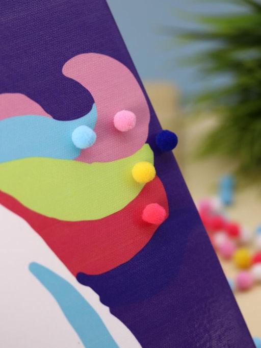 Картина из помпонов на подрамнике Draw Me! Funny unicorn, (20 х 20 см)