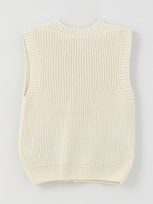 V Yaka Erkek Bebek Triko Yelek - Waikiki фото 2