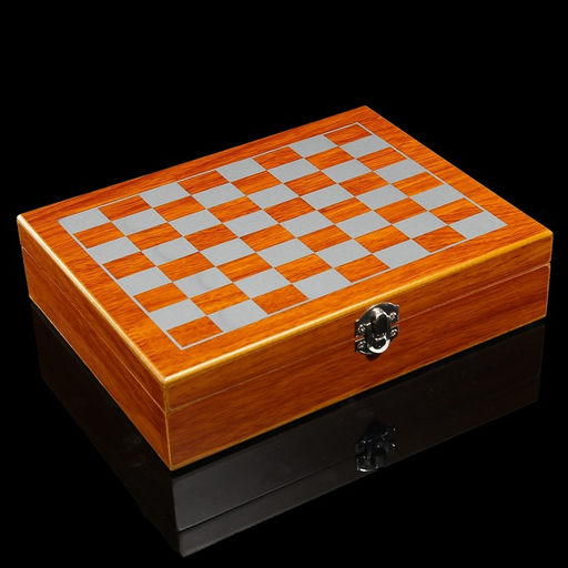 Набор 6 в 1: фляжка 8 oz, рюмка, воронка, кубики 5 шт, карты, шахматы, 18 х 24 см - Simaland фото 4