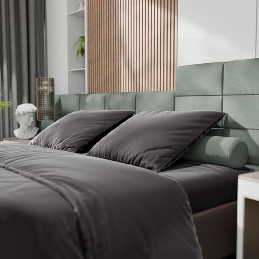 Постельное бельё Этель Евро Tencel 200*220см, 230*245см, 50*70см-2шт, цвет чёрный  фото 3