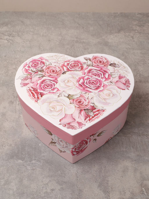 Коробка подарочная 3 штуки Сердце / 1156 /уп 24/16*18.3*7/18*20.3*8/20*22.3*9cm - ГалеонТрейд фото 5