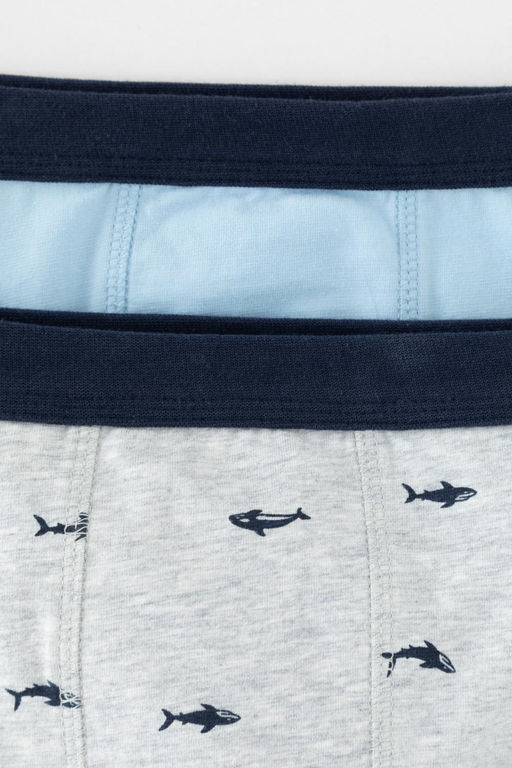 Crockid _ К 1980-2уп/небесный,серо-голуб.меланж,акулы трусы для мал  фото 2
