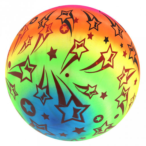 Мяч игровой Комета д18см, радужный, ПВХ (Китай) - Домашняя мода фото 2