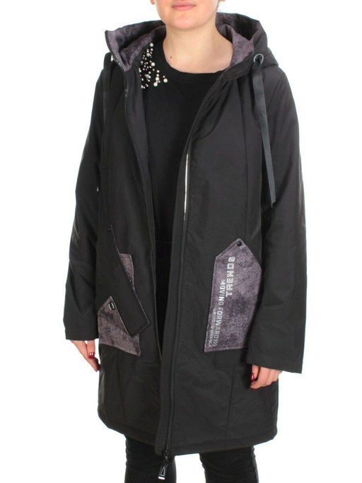 BM-12 BLACK Куртка демисезонная женская АЛИСА (100 гр. синтепон) - Fashion фото 9