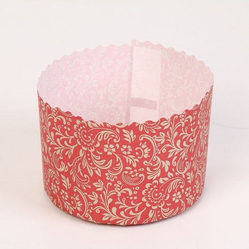 Цена за 1080 шт. Форма бумажная для кулича Флора красная, 12.4?9 см, красная - Simaland фото 2