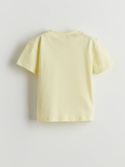 Bisiklet Yaka Bask?l? Erkek ?ocuk Ti??rt