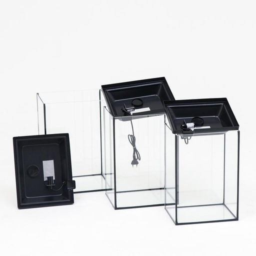 Комплект аквариумов Матрёшка - 3 шт, с крышками, Колонна, 24 л, 30 л, 36 л - Пижон фото 3