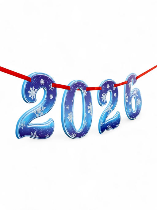Гирлянда на ленте Новый год 2026, лошадки, 150 см