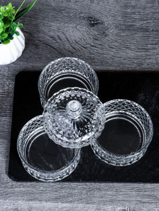 Банка для специй 200 мл 3 яруса / TG040-3 /уп 24/ конфетница - ГалеонТрейд фото 3