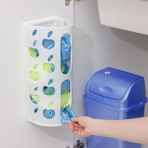 Корзина для пакетов Darel plastic «Яблоко», пластик, 16×13.5×37.5 см, МИКС