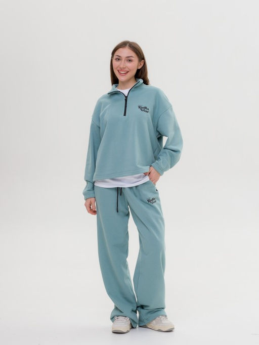 327 Костюм-трансформер с утяжками, мятный - Knitka wear фото 2