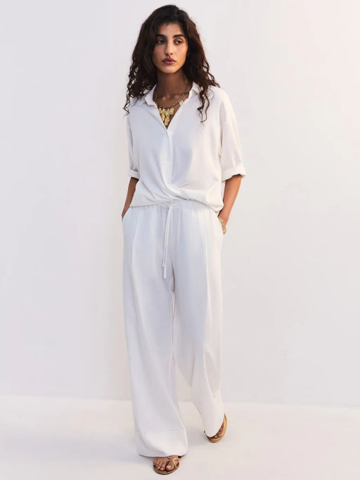 Льняная блуза свободного кроя ZR2605012001-2 / Zarina