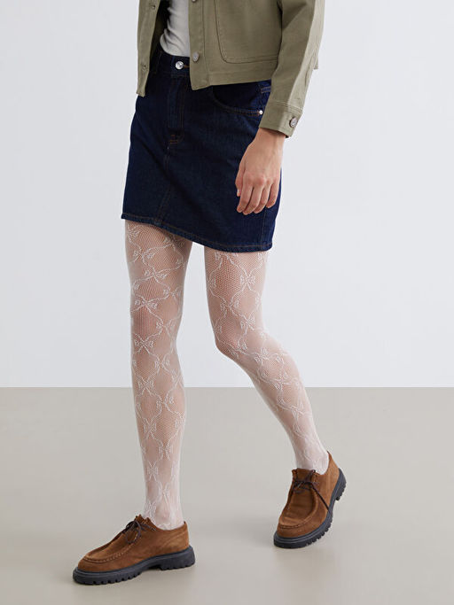 Parlak G?r?n?ml? Kad?n File K?lotlu ?orap