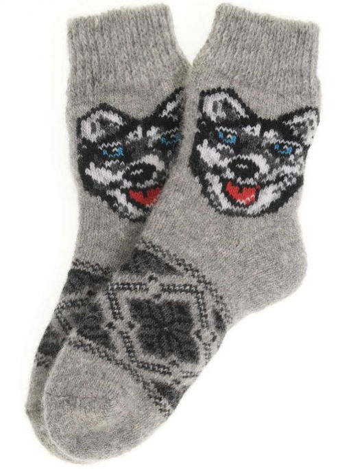 Носки детские "Хаски с орнаментом" 6719-3