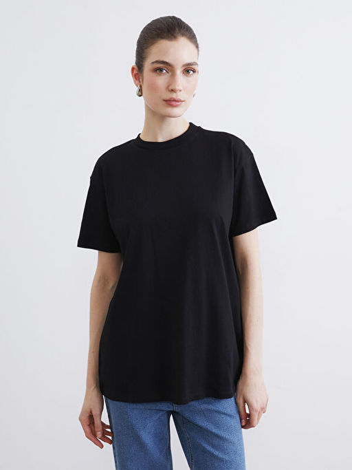 Bisiklet Yaka Kad?n Ti??rt