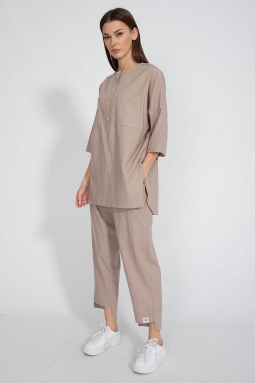 Льняная рубашка 4081 - Kivviwear фото 2