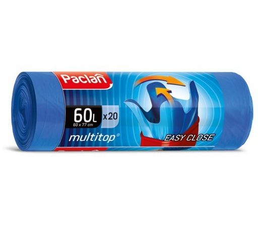 Мешки для мусора MULTI-TOP 60л 20шт Paclan  фото 2