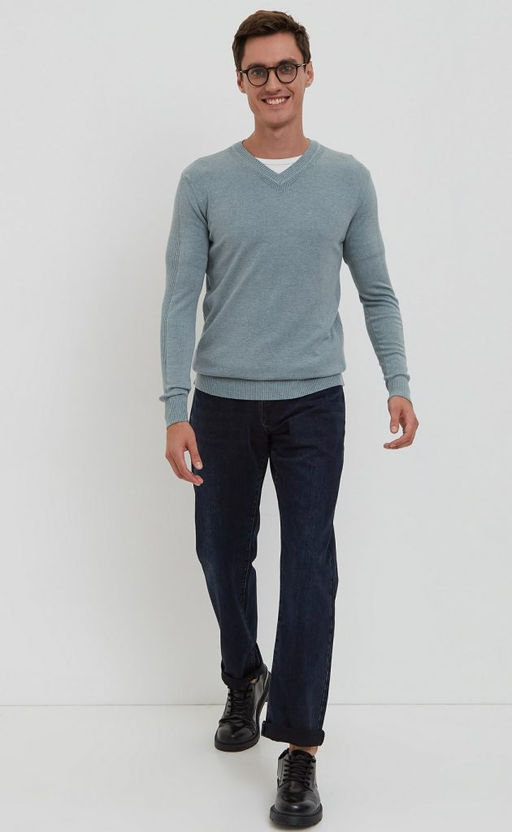 Пуловер F021-15-901 l.blue - Fine joyce фото 2