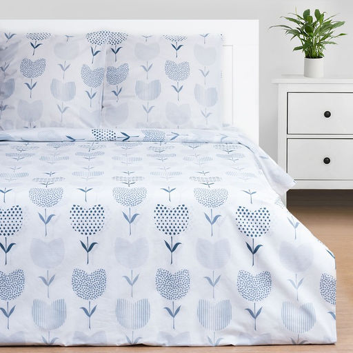 Постельное бельё Этель дуэт Тюльпаны (вид 1) 143*215 см - 2 шт, 220*240 см, 70*70 см -2 шт  фото 8