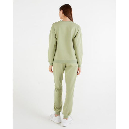 Костюм женский (свитшот, брюки) MINAKU: Casual Collection, размер 50, цвет фисташковый