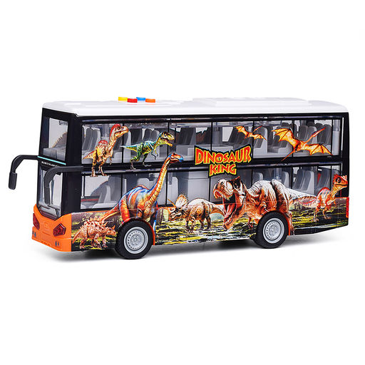 Автобус "В мире динозавров" 1:16 (свет, звук) в коробке