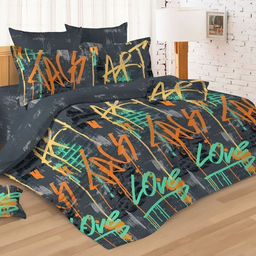 КПБ Перкаль - Лофт 2 сп. с Евро простыней (нав.70х70)