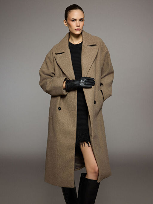 Bisiklet Yaka Mini Triko Elbise