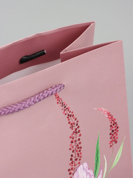 Цена за 2 шт. Пакет подарочный ламинированный вертикальный «Цветочный узор», 18×22.3×10 см