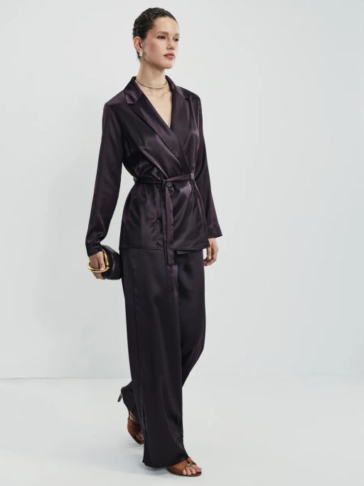 Атласные широкие брюки / Zarina