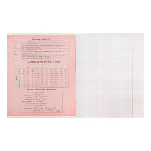 Цена за 10 шт. Предметная тетрадь по алгебре Calligrata «На Чёрном», 48 листов, в клетку, со справочным материалом, обложка из мелованного картона, УФ-лак, блок о�...