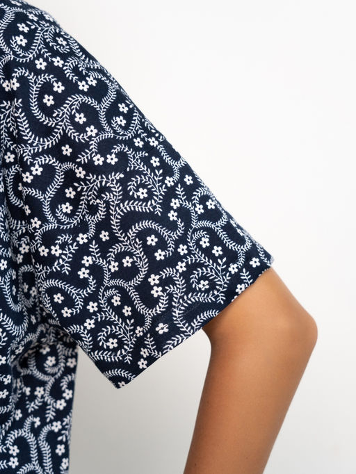 Туника жен.арт.388-13,бело-синяя - Binita фото 5