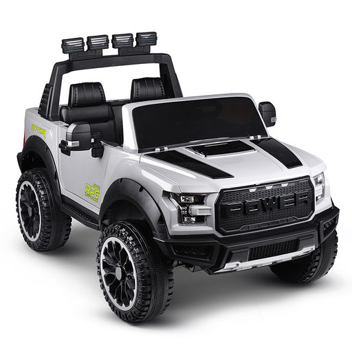 Электромобиль "Мощность скорости" на аккумуляторе, с р/у управлением, в коробке (серый)