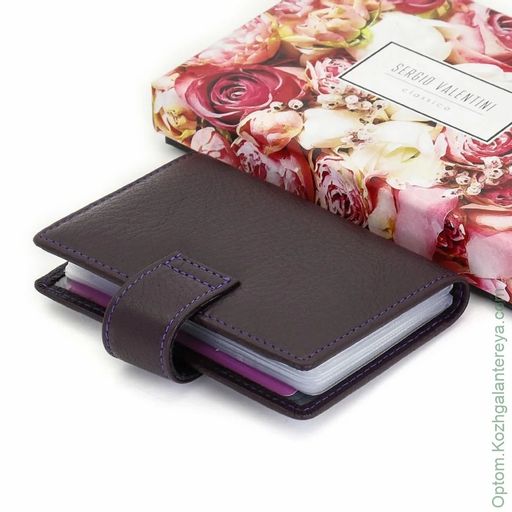 Женская кожаная визитница Sergio Valentini СВ 8143-010  фото 8