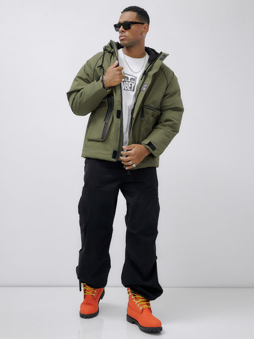 Куртка зимняя до - 20 бежевого цвета цвета хаки - Mtforce фото 12