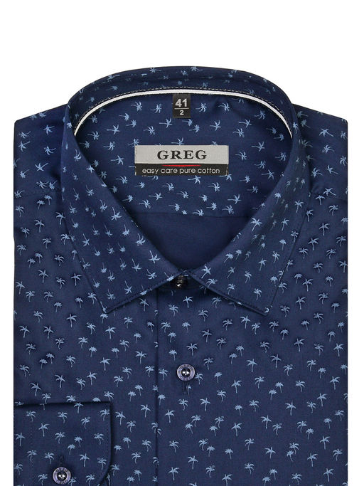 Сорочка мужская длинный рукав GREG 223/231/2035/Z/1p  фото 3