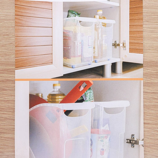Контейнер для хранения Альт-Пласт, 10 л, пластик, 46×16×23.5 см, на колесиках, прозрачный